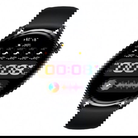 Dr. Phone-DrPhone PureWear Classic - Curved AMOLED Always On Scherm - Smartwatch Mannen / Vrouwen - PayPal Betalingen - Bellen - Zwart€ 99,95€ 82,60DrPhoneSmartwatch8720118362402