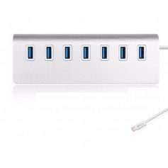 Dr. Phone-DrPhone HUB1 Aluminium USB C Hub met 7 USB 3.0 poorten - USB C Hub - Uitbreiding USB Poorten - Zilver€ 27,95€ 23,10DrPhoneHub / Adapter8720118952085