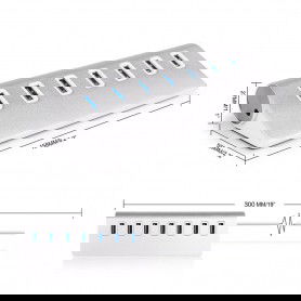 Dr. Phone-DrPhone HUB1 Aluminium USB C Hub met 7 USB 3.0 poorten - USB C Hub - Uitbreiding USB Poorten - Zilver€ 27,95€ 23,10DrPhoneHub / Adapter8720118952085