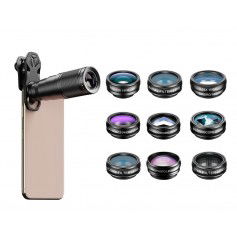 Dr. Phone-DrPhone APL6+ Smartphone Lens kit- 10 in 1 - 22x telelens, 198 ° fisheye, Groothoek/Macro/CPL/STAR/ en meer€ 37,95€ 31,36DrPhone(Telefoon) Opzet Lens / Lenzen8720118429181