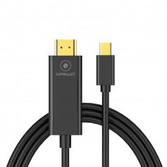 Dr. Phone-LUXWALLET CHB1 Mini DisplayPort (Thunderbolt) naar-HDMI-kabel – 4K 30Hz –10.8Gbps - 1.8M – Zwart€ 13,95€ 11,53Home8720118952108