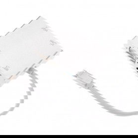 Dr. Phone-DrPhone DDH2 - 4 in 1 – Adapter Hub voor Laptop / Smartphone / Tablet - USB-C naar VGA + 4K DVI + 4K HDMI & USB – Zilver€ 29,95€ 24,75Hub / Adapter8720118008041