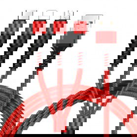 Dr. Phone-DrPhone MX5 Nylon Gevlochten Kabel - 3 in 1 Lightning/Micro USB/Type-C - Stabiele USB Oplaadkabel – MAX 2A - Rood€ 11,95€ 9,88DrPhoneTelefoniekabel8720118942000