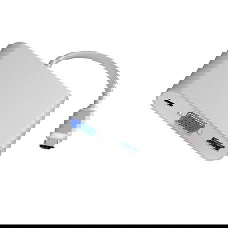 Dr. Phone-DrPhone HUB6 3 in 1 USB C Hub Converter - Type-C/USB C vrouwelijk - VGA - USB 3.0 - 1080P - Zilver€ 19,95€ 16,49DrPhoneHub7091132967456
