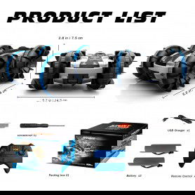 Dr. Phone-DrPhone AmphiX1 – 1:20 Bestuurbare Stunt Auto – Waterdichte Amfibische Auto – RC Auto – 2,4 GHZ Bestuurbare Auto – Groen/Wit€ 37,95€ 31,36DrPhoneRC Auto's8720118362877