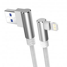 Dr. Phone-DrPhone D9 Lightning Dubbele 90° Haakse Nylon Gevlochten 3.0A kabel – 2 Meter - Datasynchronisatie & Snel opladen – Wit€ 10,95€ 9,05DrPhoneKabels8720118943212