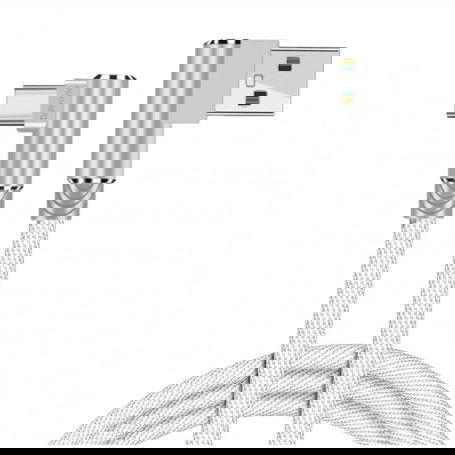 Dr. Phone-DrPhone D9 Type-C USB-C Dubbele 90° Haakse Nylon Gevlochten 3A kabel – 1 Meter -Datasynchronisatie & Snel opladen – Wit€ 9,95€ 8,22DrPhoneKabels8720118943205
