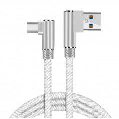 Dr. Phone-DrPhone D9 Type-C USB-C Dubbele 90° Haakse Nylon Gevlochten 3A kabel – 1 Meter -Datasynchronisatie & Snel opladen – Wit€ 9,95€ 8,22DrPhoneKabels8720118943205