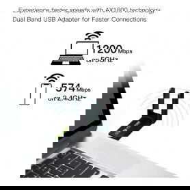 Dr. Phone-DrPhone W12 Draadloze USB WiFi 6 Adapter - 1800Mbps - Usb 3.0 - 802.11ax Dual Band 2.4G/5Ghz - Wi-Fi Dongle€ 54,95€ 45,41DrPhoneWifi Adapter8720118023556