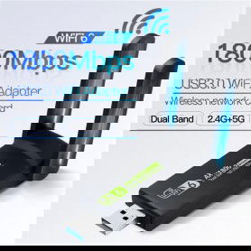 Dr. Phone-DrPhone W12 Draadloze USB WiFi 6 Adapter - 1800Mbps - Usb 3.0 - 802.11ax Dual Band 2.4G/5Ghz - Wi-Fi Dongle€ 54,95€ 45,41DrPhoneWifi Adapter8720118023556