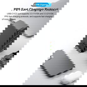 Dr. Phone-DrPhone WL18 120W Multipoort Oplader - USB-hub - 6-poort - PD 3.0 USB C 65W & QC 3.0 – Multi-USB-laadstation – Oplader - Zwart€ 79,95€ 66,07DrPhoneMultipoort (Power) Opladers8720118024546