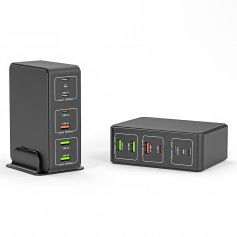 Dr. Phone-DrPhone WL18 120W Multipoort Oplader - USB-hub - 6-poort - PD 3.0 USB C 65W & QC 3.0 – Multi-USB-laadstation – Oplader - Zwart€ 79,95€ 66,07DrPhoneMultipoort (Power) Opladers8720118024546