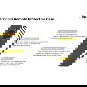 Dr. Phone-DrPhone AT8 Siliconen Case – Geschikt voor Apple TV 4K Siri Remote 2de Gen/3de Gen 2021/2022 – Anti-slip & Schokbestendig€ 13,95€ 11,53DrPhoneAfstandsbediening8720118024133