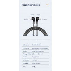 Dr. Phone-DrPhone D11 USB C naar lightning -PD 30W – Dubbele Haaks 90 Graden - Nylon Gevlochten Kabel & Data – 0,5M€ 14,95€ 12,36DrPhoneTelefoniekabel