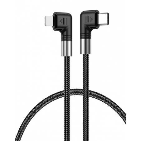 Dr. Phone-DrPhone D11 USB C naar lightning -PD 30W – Dubbele Haaks 90 Graden - Nylon Gevlochten Kabel & Data – 0,5M€ 14,95€ 12,36DrPhoneTelefoniekabel