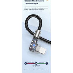 Dr. Phone-DrPhone D11 USB C naar lightning -PD 30W – Dubbele Haaks 90 Graden - Nylon Gevlochten Kabel & Data – 0,5M€ 14,95€ 12,36DrPhoneTelefoniekabel