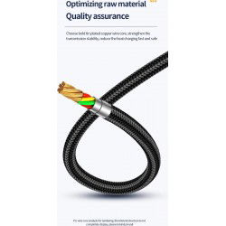 Dr. Phone-DrPhone D11 USB C naar lightning -PD 30W – Dubbele Haaks 90 Graden - Nylon Gevlochten Kabel & Data – 0,5M€ 14,95€ 12,36DrPhoneTelefoniekabel