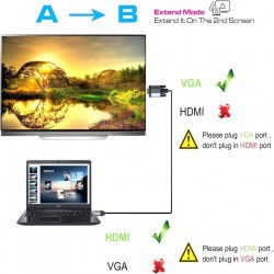 Dr. Phone-DrPhone HNV3 HDMI mannelijk naar VGA mannelijk D-SUB 15 Pin M/M Adapter – Converter - Kabel 1080P – 3M€ 27,95€ 23,10Adapter/Converter8720118903445