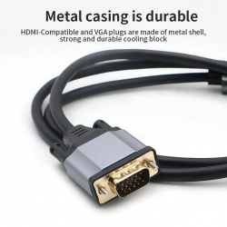 Dr. Phone-DrPhone HNV3 HDMI mannelijk naar VGA mannelijk D-SUB 15 Pin M/M Adapter – Converter - Kabel 1080P – 3M€ 27,95€ 23,10Adapter/Converter8720118903445