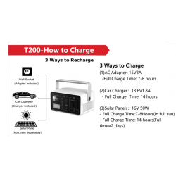 Dr. Phone-DrPhone EcoCharge Mega - Draagbare 60.000mAh Generator - Powerbank - 222Wh 200W Kracht -220V AC€ 299,95€ 247,89DrPhonePowerbanks / Accu's