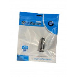 DrPhone Invisible5 Dubbele USB C Autolader 60W 2-poorts PD 3.0 Opladen - 12/24V – Universeel