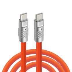 Dr. Phone-DrPhone LSC - USB-C naar USB-C – 120W 6A - Siliconen kabel - Snel opladen + Data - Oranje – 2M / 2 Meter€ 14,95€ 12,36Telefoniekabel8720118882603