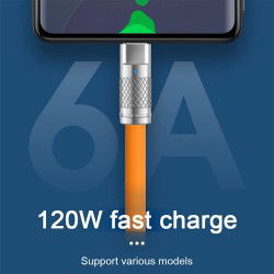 Dr. Phone-DrPhone LSC - USB-C naar USB-C – 120W 6A - Siliconen kabel - Snel opladen + Data - Oranje – 2M / 2 Meter€ 14,95€ 12,36Telefoniekabel8720118882603