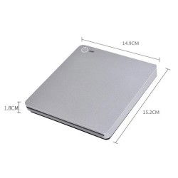 Dr. Phone-DrPhone DW9 Externe 3D Blu-Ray CD/DVD-Drive Speler- USB 3.0 en Type-C - Slot-in CD DVD-brander met Smart Touch - Zilver€ 99,95€ 82,60DrPhoneDVD/RW Spelers8720118025826