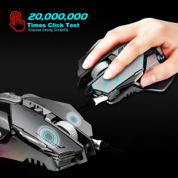 Dr. Phone-Elementkey Xero Mechanische Gaming Muis – 3200 DPI - Programmeerbaar + USB 2.0 Bedraad - LED - Grijs€ 39,95€ 33,02ElementkeyMuis8720118588581