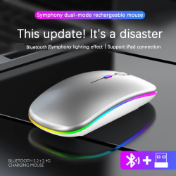 Dr. Phone-Elementkey IMX9 2 in 1 Draadloze Stille Muis – USB 2,4Ghz & Bluetooth 5.2 – DPI 1600 - Oplaadbaar & RGB - Rosegold€ 19,95€ 16,49ElementkeyMuis8720118978658