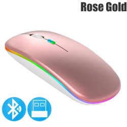Dr. Phone-Elementkey IMX9 2 in 1 Draadloze Stille Muis – USB 2,4Ghz & Bluetooth 5.2 – DPI 1600 - Oplaadbaar & RGB - Rosegold€ 19,95€ 16,49ElementkeyMuis8720118978658