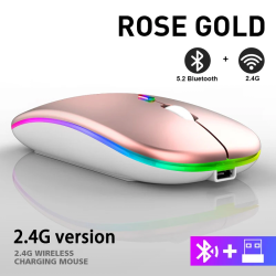Dr. Phone-Elementkey IMX9 2 in 1 Draadloze Stille Muis – USB 2,4Ghz & Bluetooth 5.2 – DPI 1600 - Oplaadbaar & RGB - Rosegold€ 19,95€ 16,49ElementkeyMuis8720118978658