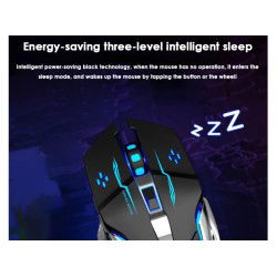 Dr. Phone-DrPhone M8 Pro - Oplaadbare Draadloze Gaming Muis - Extra Stil - Ergonomisch - 6 Toetsen RGB - 2400 Dpi - Zwart€ 24,95€ 20,62ElementkeyMuis