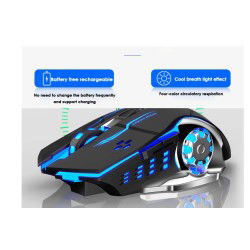 Dr. Phone-DrPhone M8 Pro - Oplaadbare Draadloze Gaming Muis - Extra Stil - Ergonomisch - 6 Toetsen RGB - 2400 Dpi - Zwart€ 24,95€ 20,62ElementkeyMuis