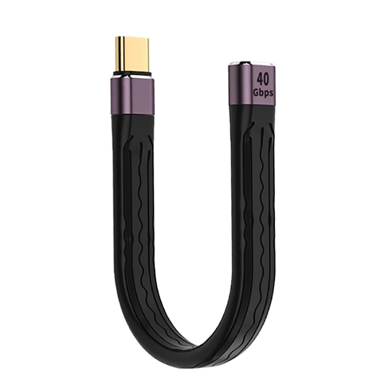 Dr. Phone-DrPhone CHX15 USB C Vrouwelijk naar USB C Mannelijk Verleng Kabel - Thunderbolt 4/ USB4 100W - 40Gbps Data – FPC TPE Flexibel€ 19,95€ 16,49DrPhoneKabels8720118081235
