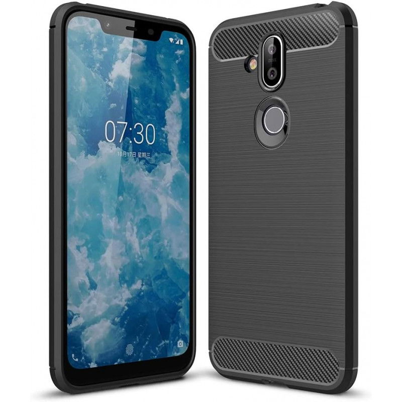 Dr. Phone-DrPhone BCR1 Hoesje - TPU case - Drop Proof Siliconen Case - Carbon fiber Look - Geschikt voor Nokia 8.1 - Zwart€ 9,95€ 8,22Hoesjes / Covers