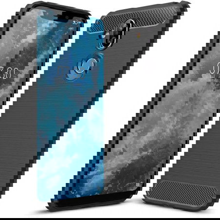 Dr. Phone-DrPhone BCR1 Hoesje - TPU case - Drop Proof Siliconen Case - Carbon fiber Look - Geschikt voor Nokia 8.1 - Zwart€ 9,95€ 8,22Hoesjes / Covers