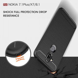 Dr. Phone-DrPhone BCR1 Hoesje - TPU case - Drop Proof Siliconen Case - Carbon fiber Look - Geschikt voor Nokia 8.1 - Zwart€ 9,95€ 8,22Hoesjes / Covers