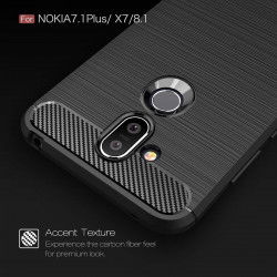 Dr. Phone-DrPhone BCR1 Hoesje - TPU case - Drop Proof Siliconen Case - Carbon fiber Look - Geschikt voor Nokia 8.1 - Zwart€ 9,95€ 8,22Hoesjes / Covers