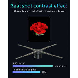 Dr. Phone-DrPhone HolovisionX3 - 3D WiFi Hologram Projector Met 4 Bladen – 2000x1152P - Hologram Met Online Bediening – 576 LED€ 229,95€ 190,04Hologram