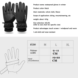 Dr. Phone-DrPhone H-Range3 Touchscreen Warme Handschoenen - Waterdicht - Winddicht - Anti-Slip - Maat L – 10 vinger touchscreen - Zwart€ 24,95€ 20,62DrPhoneHandschoenen8720118821398
