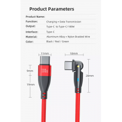 Dr. Phone-DrPhone ProCharge C2C – 1M 60W USB-C Naar USB-C Kabel - Power Delivery - Lader en Datatransmissie - 180° Rotatie€ 12,95€ 10,70Telefoniekabel
