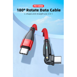 Dr. Phone-DrPhone ProCharge C2C – 1M 60W USB-C Naar USB-C Kabel - Power Delivery - Lader en Datatransmissie - 180° Rotatie€ 12,95€ 10,70Telefoniekabel