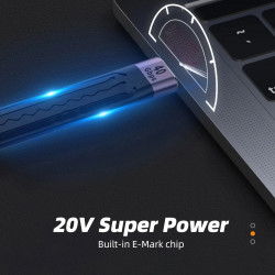 Dr. Phone-DrPhone CHX15 USB-C Mannelijk naar USB-C Mannelijk Kabel - Thunderbolt 4/ USB4 100W - 40Gbps Data – FPC TPE Flexibel€ 19,95€ 16,49DrPhoneKabels8720118081235