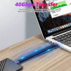 Dr. Phone-DrPhone CHX15 USB-C Mannelijk naar USB-C Mannelijk Kabel - Thunderbolt 4/ USB4 100W - 40Gbps Data – FPC TPE Flexibel€ 19,95€ 16,49DrPhoneKabels8720118081235