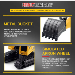 Dr. Phone-DrPhone Groundgraver - 1:24 Bestuurbare Graafmachine – Met Realistische Geluiden - 360° Handmatige Rotatie – Met Verlichting€ 39,95€ 33,02RC Auto's