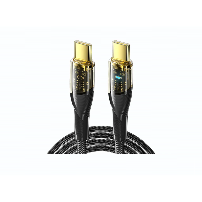 Dr. Phone-DrPhone WDC3 USB C naar USB C – Nylon PD Super Snel Laden - Oplaadkabel – 100W - 480 Mbps – Snel Laden + Data Sync - LED - 0.3M€ 11,95€ 9,88Kabel & Lader8720118629840