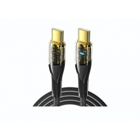 Dr. Phone-DrPhone WDC3 USB C naar USB C – Nylon PD Super Snel Laden - Oplaadkabel – 100W - 480 Mbps – Snel Laden + Data Sync - LED - 0.3M€ 11,95€ 9,88Kabel & Lader8720118629840