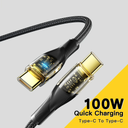 Dr. Phone-DrPhone WDC3 USB C naar USB C – Nylon PD Super Snel Laden - Oplaadkabel – 100W - 480 Mbps – Snel Laden + Data Sync - LED - 0.3M€ 11,95€ 9,88Kabel & Lader8720118629840