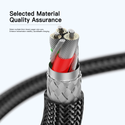 Dr. Phone-DrPhone WDC3 USB C naar USB C – Nylon PD Super Snel Laden - Oplaadkabel – 100W - 480 Mbps – Snel Laden + Data Sync - LED - 0.3M€ 11,95€ 9,88Kabel & Lader8720118629840